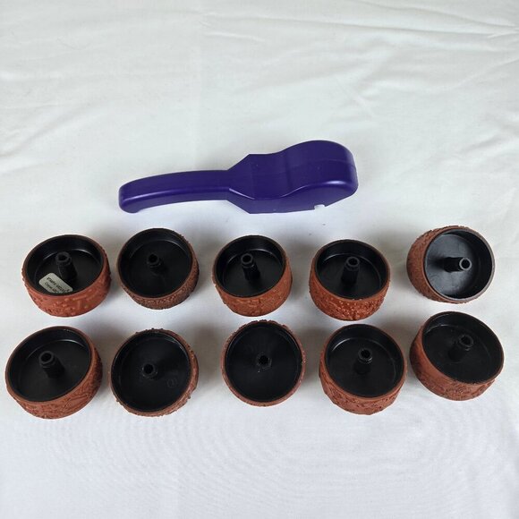 Stampin Around Rollagraph Handle and 10 Assorted Stamps to Fit - Picture 1 of 16